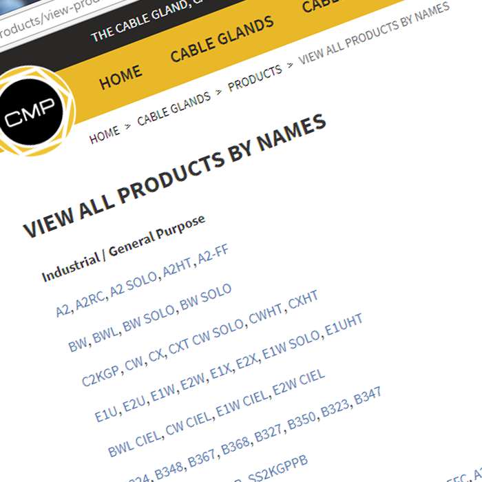 Products | Cable Glands | CMP Products Limited