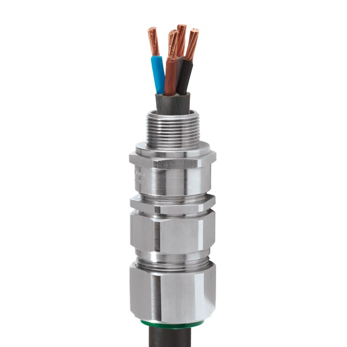 Metal Cable Gland Armoured GP 30-39.5mm M40 IP66/67 - MM Electrical  Merchandising