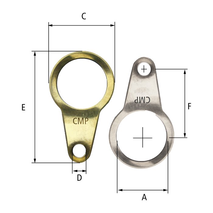 Nickel-plated brass gland